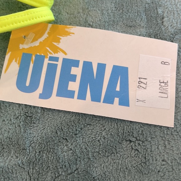 NWT Ujena neon yellow strappy bottoms - Picture 3 of 4